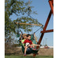 Air Chair Swing - Canvas Swing with Foot Rest - WePlayAlot