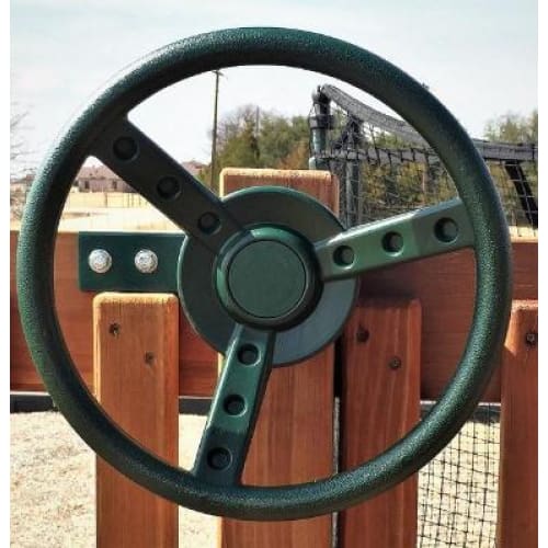 Kids Green Steering Wheel Toy Accessory - WePlayAlot